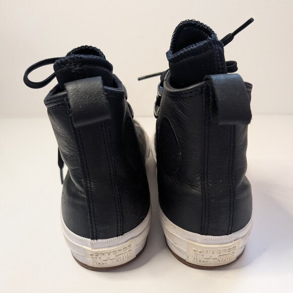 Like new black leather Converse Chuck Taylor All Star high-top sneakers - size 8 - Picture 8 of 17
